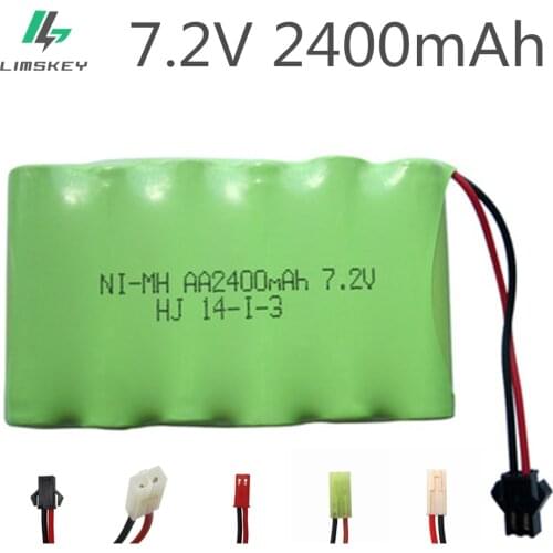 2400mah 7.2v rechargeable battery pack battery nimh 7.2v / aa nimh battery ni-mh 7.2v for Remote control electric toy tool boat