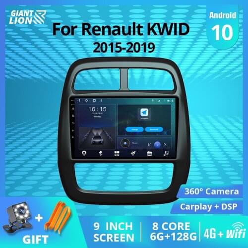 2DIN Android10 Car Radio For Renault KWID 2015-2019 GPS Navigation Auto Radio Touch Screen Bluetooth Player Carplay NO 2DIN DVD