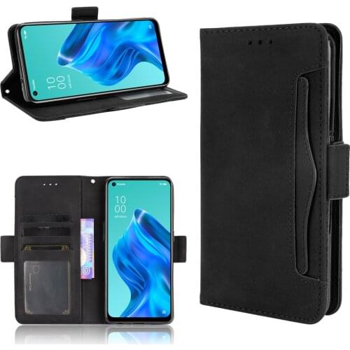For Oppo Reno 5A Case Cover Premium Leather Leather Flip Multi-card slot Cover For OPPO Reno5 A Reno 5A Reno5A case