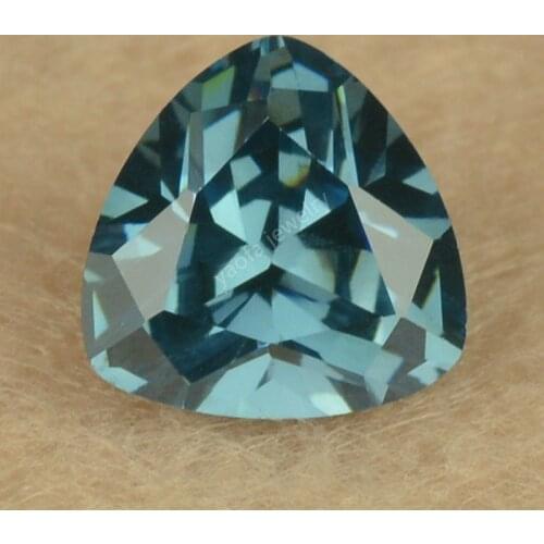 Zircon Triangle Trillion Shape Cut 5A Alexandrite 8# Blue Green Color Change Stone Synthetic Gems Cubic Zirconia CZ Beads