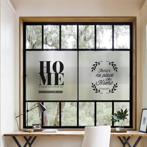 Custom Size Decorative Window Films Privacy Stickers Window Frosting Films For Bathroom Kitchen Living Room Bedroom
