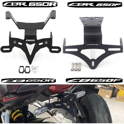 For Honda CB650R CBR650R CB650F CBR650F Rear Tail Tidy Fender Eliminator Kit License Plate Holder Bracket LED Light Accessories