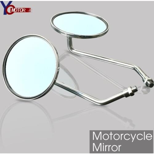 For Suzuki intruder Honda Shadow 600 750 YAMAHA SR400 FZ6N Motorcycle Rearview Mirrors 8/10mm Retro Side Mirror FOR Z800 Z900