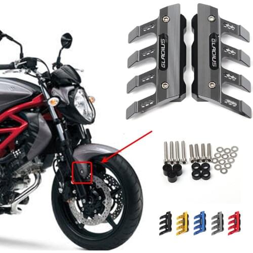 For SUZUKI SFV650 Gladius Motorcycle Mudguard Front Fork Protector Guard Block Front Fender Anti-fall Slider Accessories