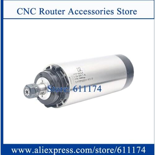 GDF80-24Z/2.2 HQD Air Cooled 2.2kw Spindle Motor 24000rpm D80mm CNC Electric wood Spindle Motor