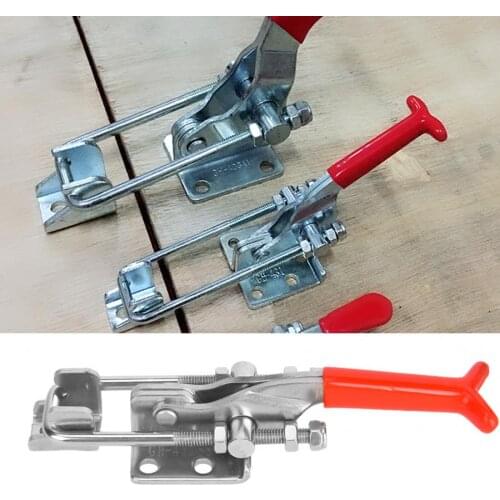 Horizontal Toggle Clamp Quick-Release Fixing Clip 320KG Clamping Force 304 Stainless Steel Hand Clip Tool