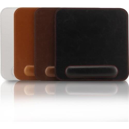 Artificial Leather Vegan Mouse Pad with Wrist Rest Computer Mat with Hand Rest Custom Gaming mouse pads Wrist Support Anti-slip