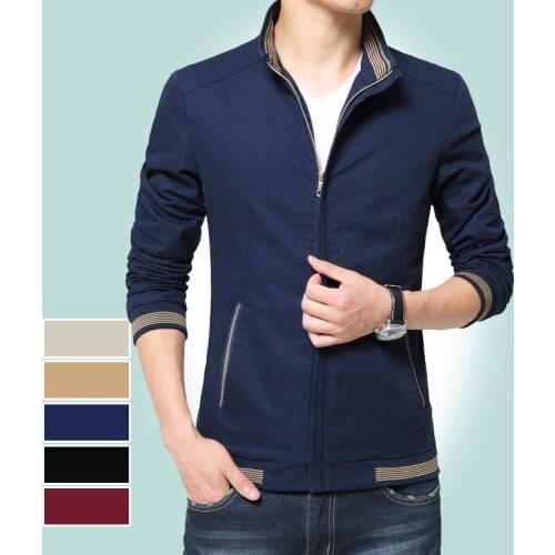 MRMT 2021 Brand Spring Autumn Mens Jacket Casual Vertical Collar for Male Pure Cotton Jacket Outer Wear Clothing Garment