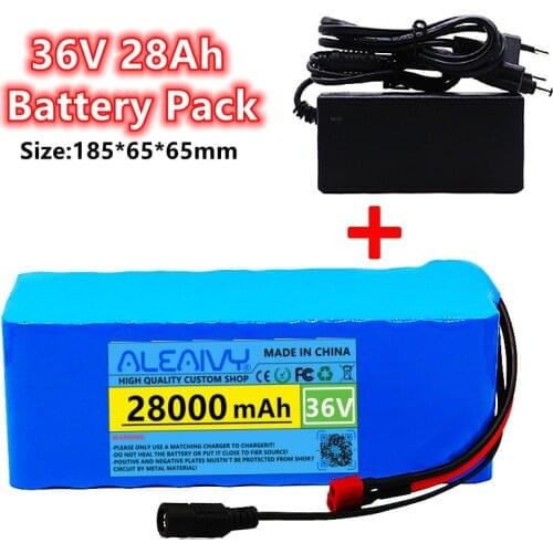 36v lithium ion battery 37v 28Ah 1000w 10S3P Li ion Batteries Packs For 42v E-bike Electric bicycle Scooter with BMS + Charger