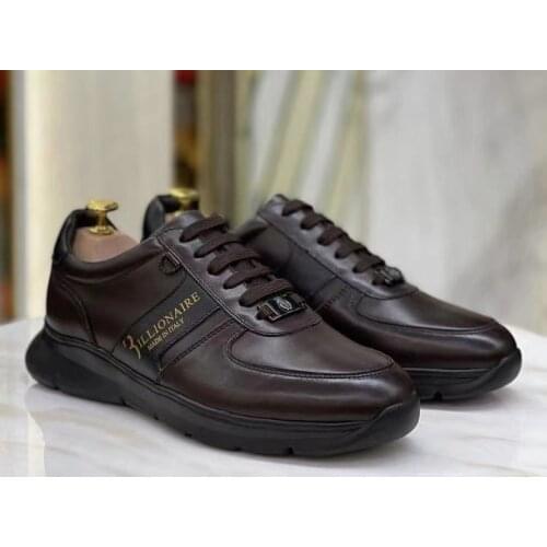 Billionaire Autumn And Winter Shoes Mens Shoes Fashion casual Mens Casual Shoes Leather cowhide Casual Shoes