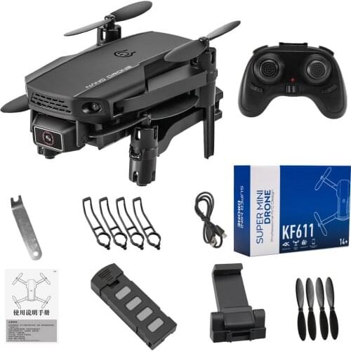 Mini KF611 Drone 4k Wide Angle Camera WiFi Fpv Drones Camera Quadcopter Altitude Hold Headless Mode RC Drone Toys