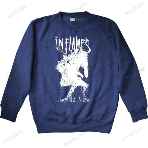 Men sweatshirt spring Funny Men hoodies Women novelty sweatshirt In Flames Creature hoodies unisex sweatshirt men top