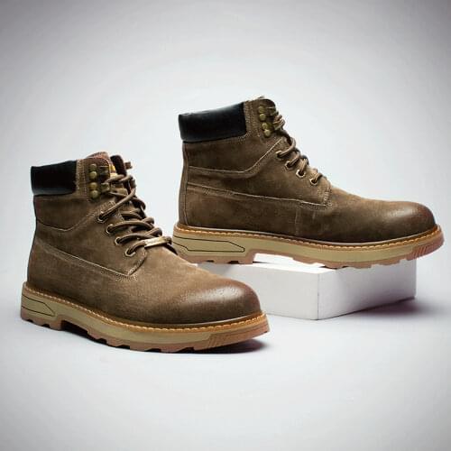 Men boots 2021 new boots PU leather mens shoes high top more leisure autumn boots wholesale444