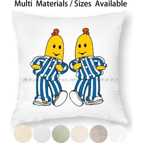 Bananas In Pyjamas Best Friend Pillow Case Throw Pillow Cover Cotton Linen Flax Bananas In Pyjamas Best Friend Bananas In