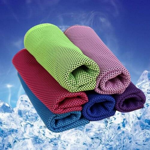 Non Slip Sports Ice Silk Quick-drying Towel Cold Feeling Towel Cooling Fitness Sweat-absorbent Beach Towel CampingTowels