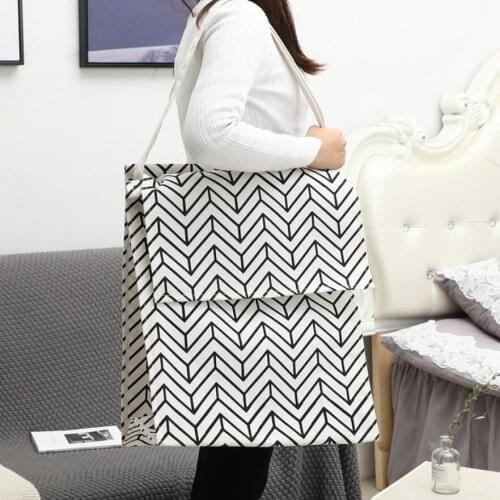 New large cloth Laundry Hamper Storage Basket Home decoration Cartoon Shopping Bag kids toy organizer Laundry bag AU1107