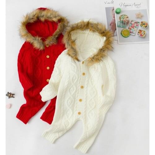 2021 Autumn Winter New Baby Clothing Cute Infant Hooded Childrens Clothes Rompers For Newborn Kids Romper Long Sleeve Jumpsuits