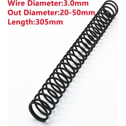 Wholesale Long Steel Metal Compression Coil Spring for Machine, 3mm Wire Diameter x (20-50)mm Out Diameter x 300mm Length