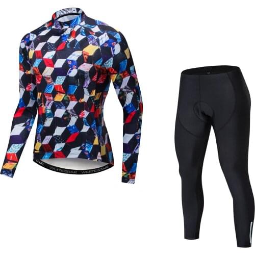 2019 Autumn Winter Men Long Sleeve Cycling Jersey Clothing Mtb Road Bike Jersey Sets Quick Dry Bike Riding Team Bicycle Jersey