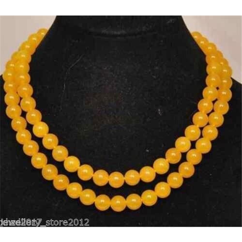 36 inches 8mm Natural South America Gems Round Beads pendant Necklace