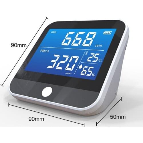 Unit switching Pm2.5 detector Laser Scattering portable CO2 gas detector analyzer formaldehyde tester