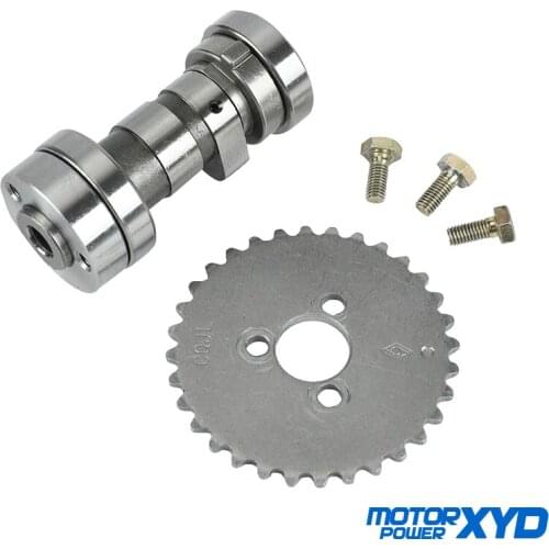Motorcycle Camshaft and 32T Cam Sprocket For lifan LF 125cc 125 Horizontal Engines Dirt Pit Bike Monkey Atv Quad Go Kart Parts