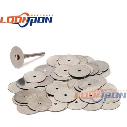 100x 22mm Stainless Steel Cutting Disc for Cutting Stone Diamond Abrasives Tool Rotary Tool Circular Saw Blades 10X3mm Shank