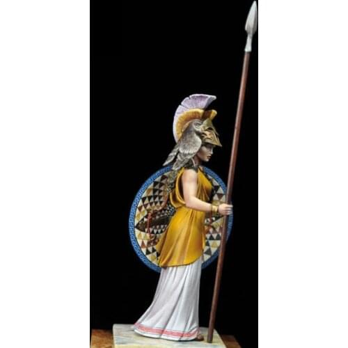 Assembly Unpainted Scale 1/22 80mm Athena girl ancient 80mm figure Historical Resin Model