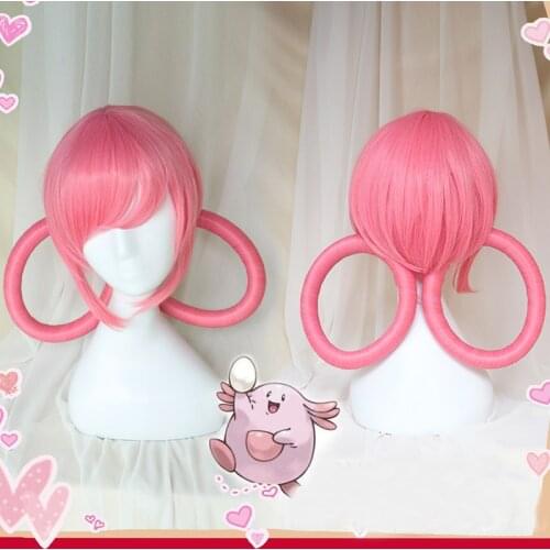 Nurse Joy Wig Heat Resistant Synthetic Hair + Free Wig Cap