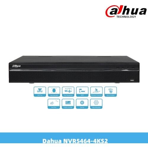Dahua 64 Channel 1.5U 4K&H.265 Pro Network Video Recorder With 4SATA No Poe Port NVR5464-4KS2