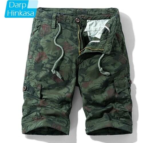 Summer Jogger Cargo Shorts Men Army Green Camouflage Tactical Military Shorts Men Big Size Cargo Shorts Casual Loose Shorts Men