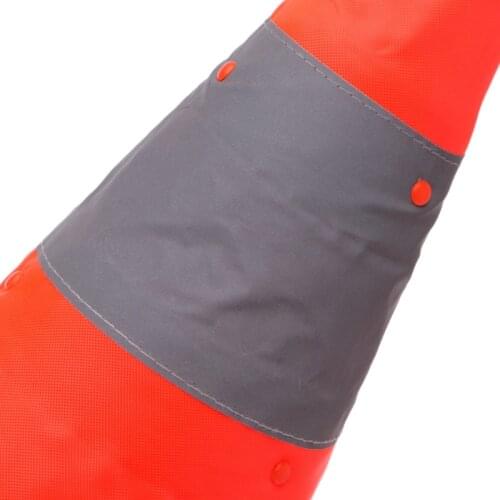 YYDS 42cm Folding Road Safety Warning Sign Traffic Cone Orange Reflective Tape