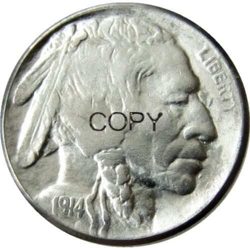 US 1914 P,D,S Buffalo Nickel Five Cents Copy Coins