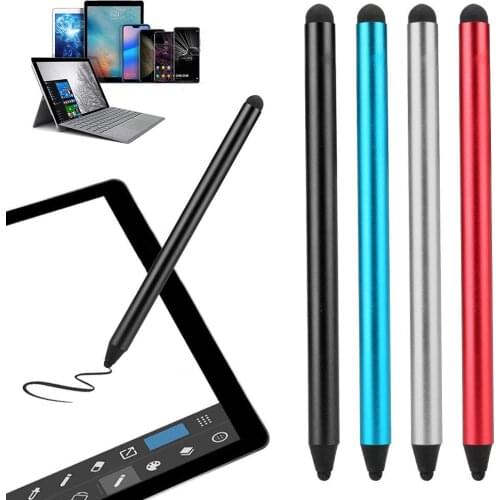 Anti-fingerprint Dual Tips Capacitive Touch Screen Stylus Drawing Pen for Tablet Aluminum Alloy Plastic Fibre Accessories
