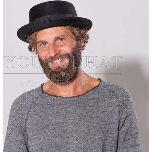 Sunlynn Brand Mens wool Rocker Fedora