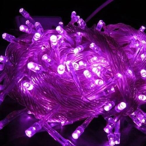 10M Waterproof AC 220V LED Holiday String Lighting for Decor Home Outdoor Christmas Festival Party Purple LED Strip Light -30