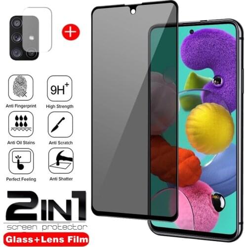 Privacy Tempered Glass for Samsung Galaxy A72 A71 A51 A52 A50 A32 A21S Anti-spy Screen Protectors for Samsung S21 Plus S20 Ultra