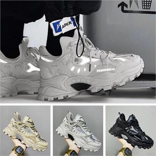 Plus Size Outdoor Chunky Sneakers Man Runners for Men Sport Shoes Mens Sports Men Running Shoes Breathable Tennis 2020 GME-1597