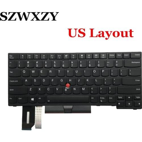 01YP280 01YP360 For ThinkPad E480 T480s L480 L380 L380 T490 E490 T495 L390 L390 L490 T490 P43s T490 US layout Laptop Keyboard