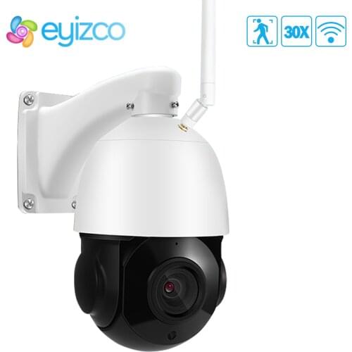 5MP Wireless PTZ WIFI IP Camera Security CCTV Onvif Outdoor Speed Dome Two Way Audio Human Motion Detection CMOS 30X Zoom 100M