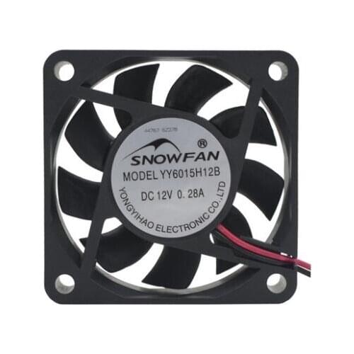 6CM 6015 12V YYY6015H12B 12V 0.28A Two-wire Double Ball Cooling Fan