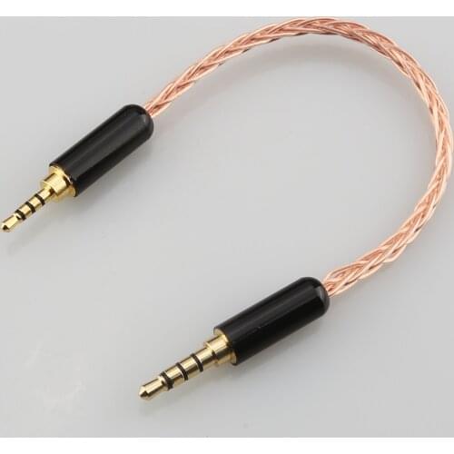 Audiocrast Copper 2.5mm 4poles to 3.5mm 4poles AUX Audio Cable P99 P01 Car Audio Extension cable HIFI