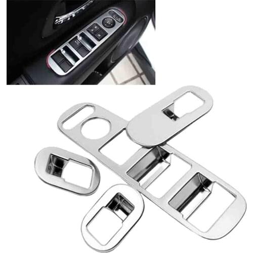 Car Styling ABS Matte Chrome Arm Rest Window Switch Panel Bezel Cover Trim For Honda HRV HR-V VEZEL 2015 2016 2017
