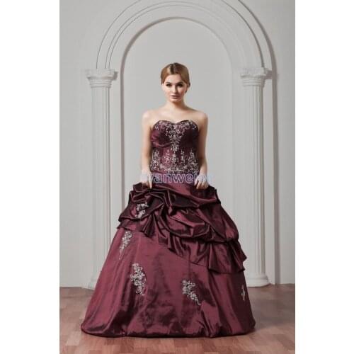 Free shipping bridal gowns 2018 new design greek-style hot custom embroidery lace up ball gown prom mother of the bride dress