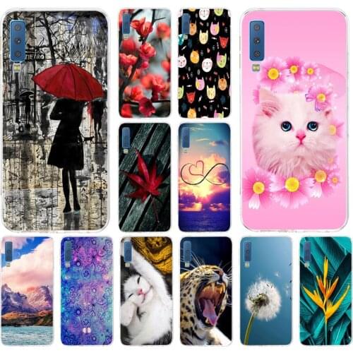 D For Samsung Galaxy A7 2018 case Phone Silicone Cover For Samsung A7 2018 A750 A750F 6.0 Inch soft coqa Print Painted Shells