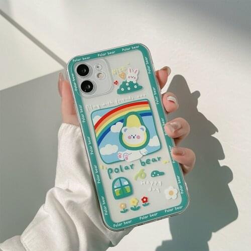 Phone case mobile shell for iphone11 XR XS 7/8/SE 2020 11pro Xs 7p/8plus X/Xs 12 12pro/max 12mini ins Cartoon new