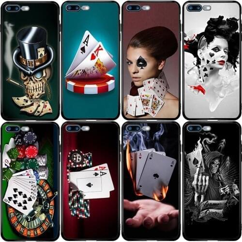 Cover Case for Xiaomi Redmi Note 10 9 9S 9A 8 8T 7 6 7A 6A 5A 5 A1 A2 A3 Pro Max Plus Poker Casino