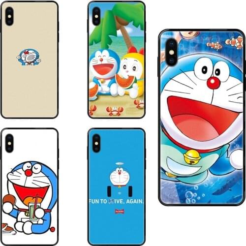 For Huawei Honor Mate Play V10 View 10 20 20X 30 Lite Pro Y3 Y5 Y9 Nova 3 3i Pro Hipster Japanese Lovely Doraemon Black Soft