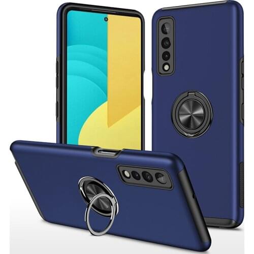 For LG K51S K41S K52 K53 Stylo 6 Stylo 7 4G 5G Aristo 6 Case Shockproof Car Holder Magnetic Ring Case Rugged Armor Back Cover