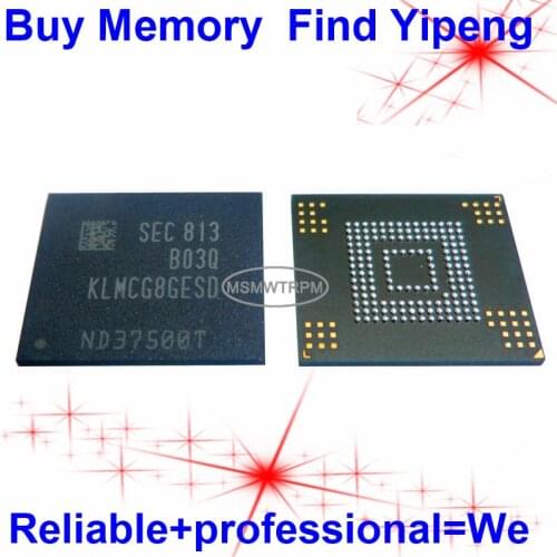 KLMCG8GESD-B03Q BGA153Ball EMMC 64GB Mobilephone Memory New original and Second-hand Soldered Balls Tested OK